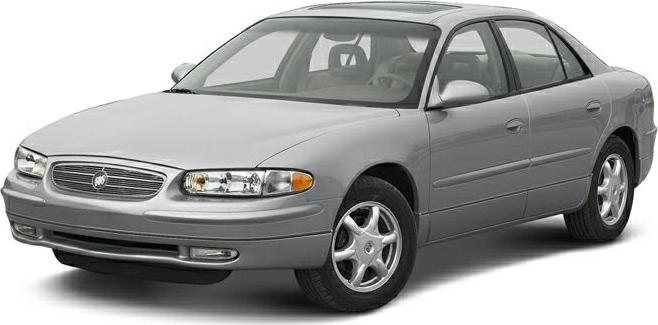 Silver sedan front side view with five-spoke wheels