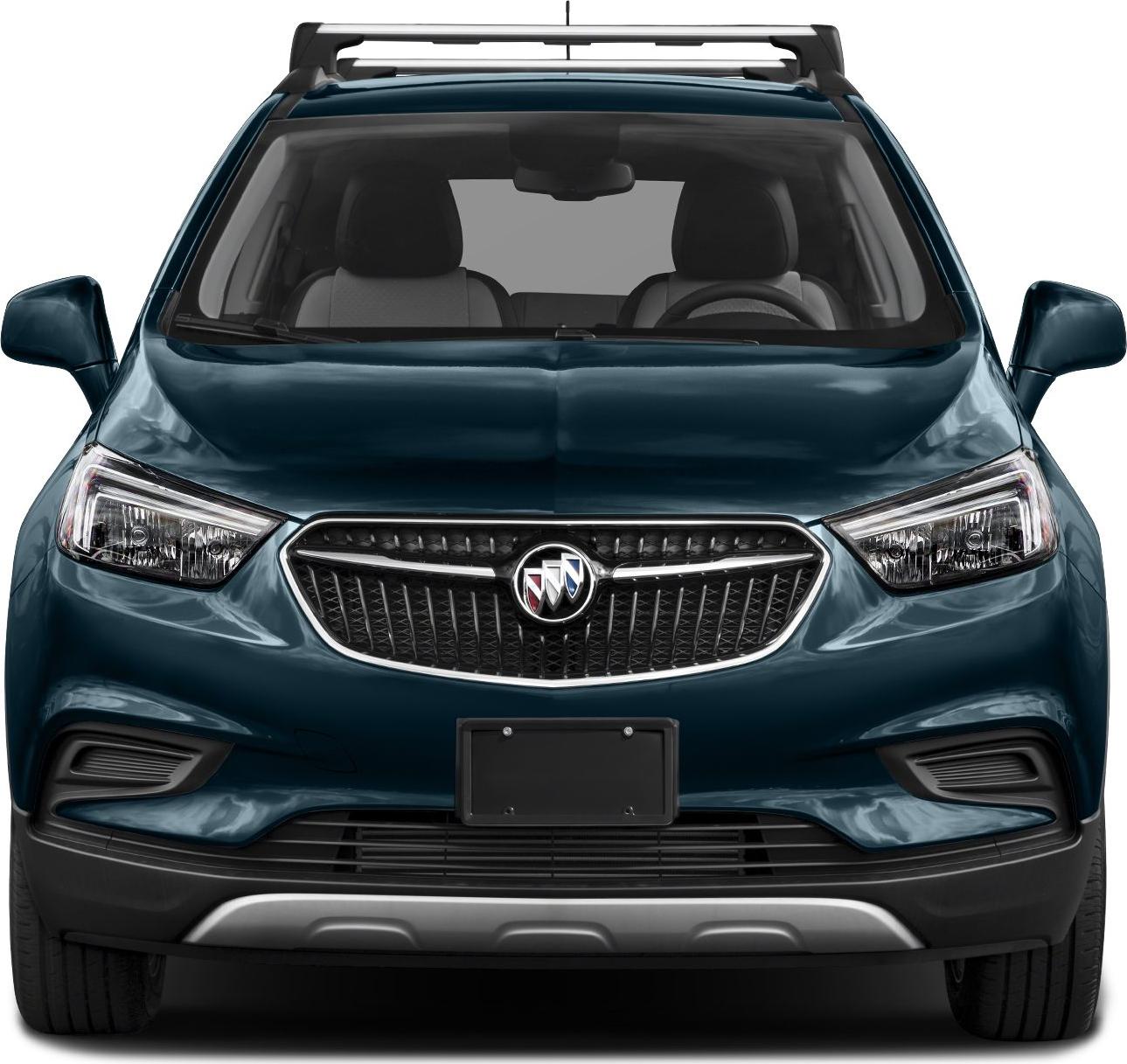 Front view with grille, headlights, and roof rails