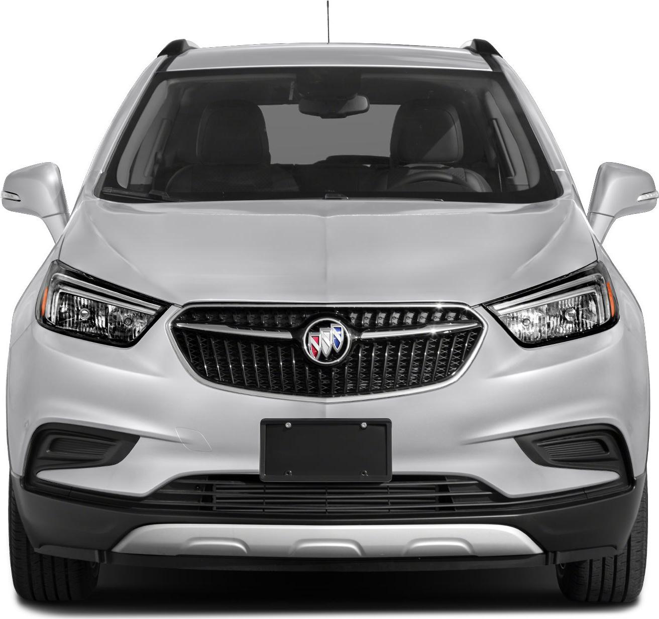 Front view with distinctive grille and headlights of a compact SUV