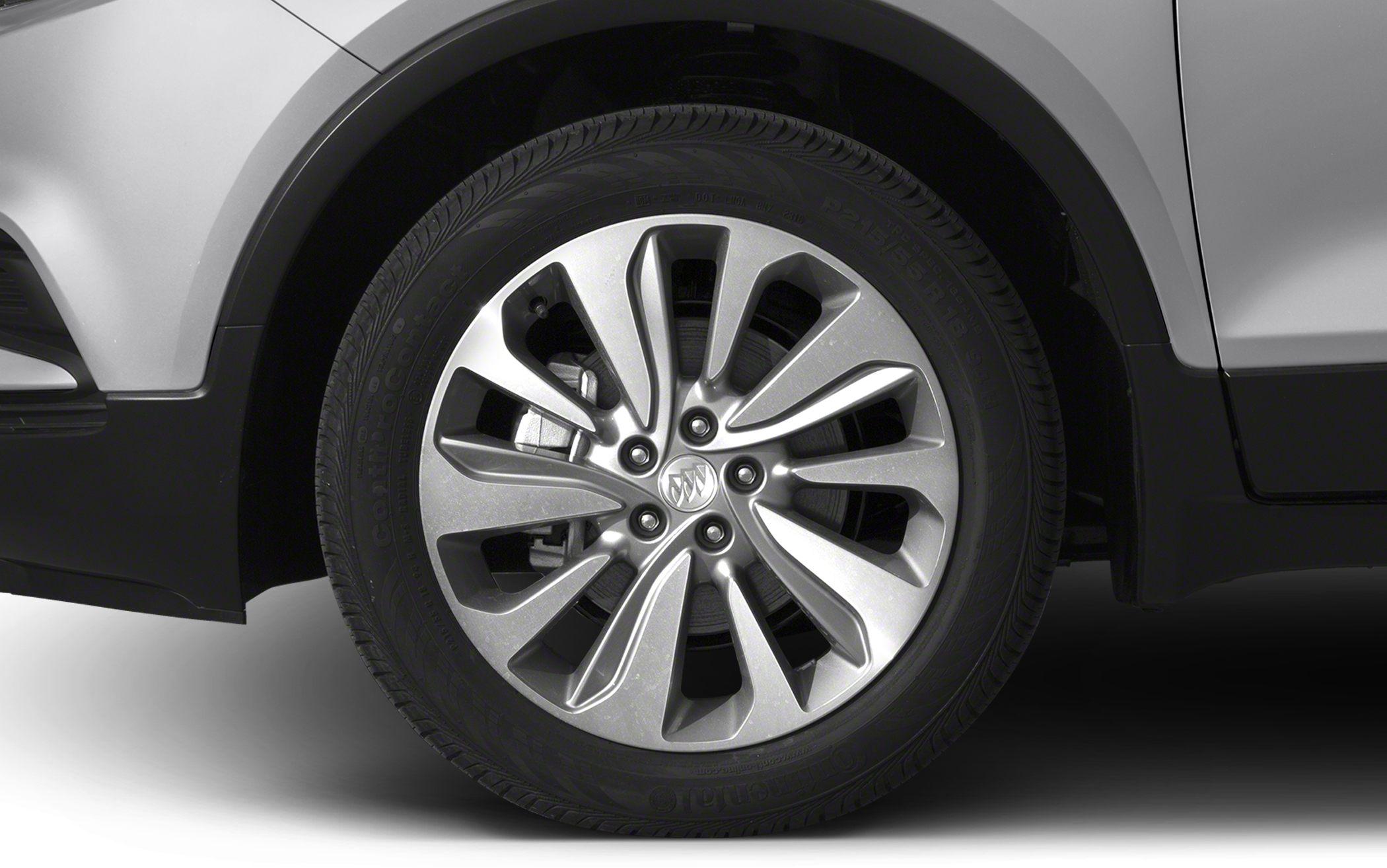 Alloy wheel and tire of a vehicle side view