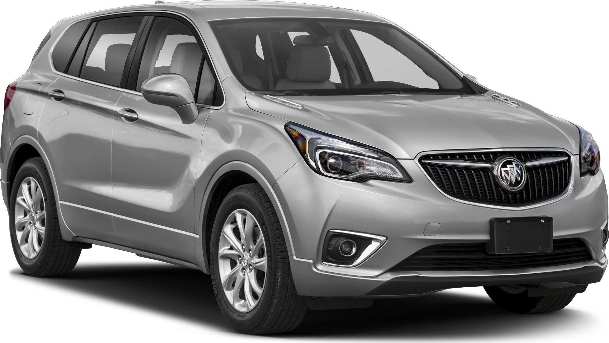 Front side view of silver SUV with modern headlights and grille