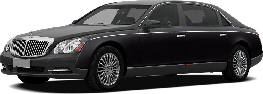 Luxury sedan with chrome grille and multi-spoke wheels