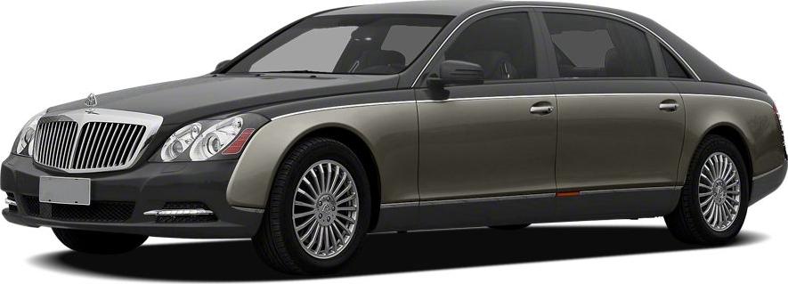 Luxury sedan side profile with large grille and multi-spoke alloy wheels
