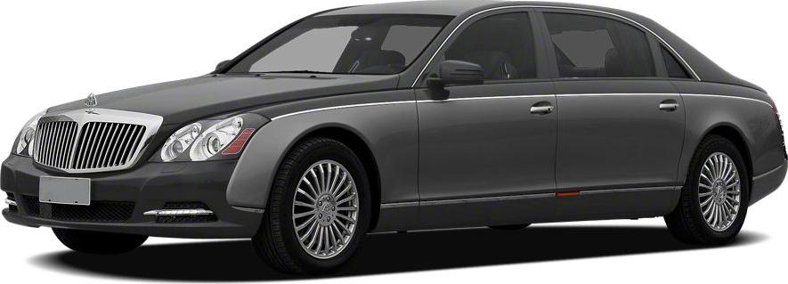 Luxury sedan with distinctive grille and elegant design in dark gray