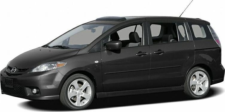 Side profile of a compact MPV showing sleek design and sliding rear doors.