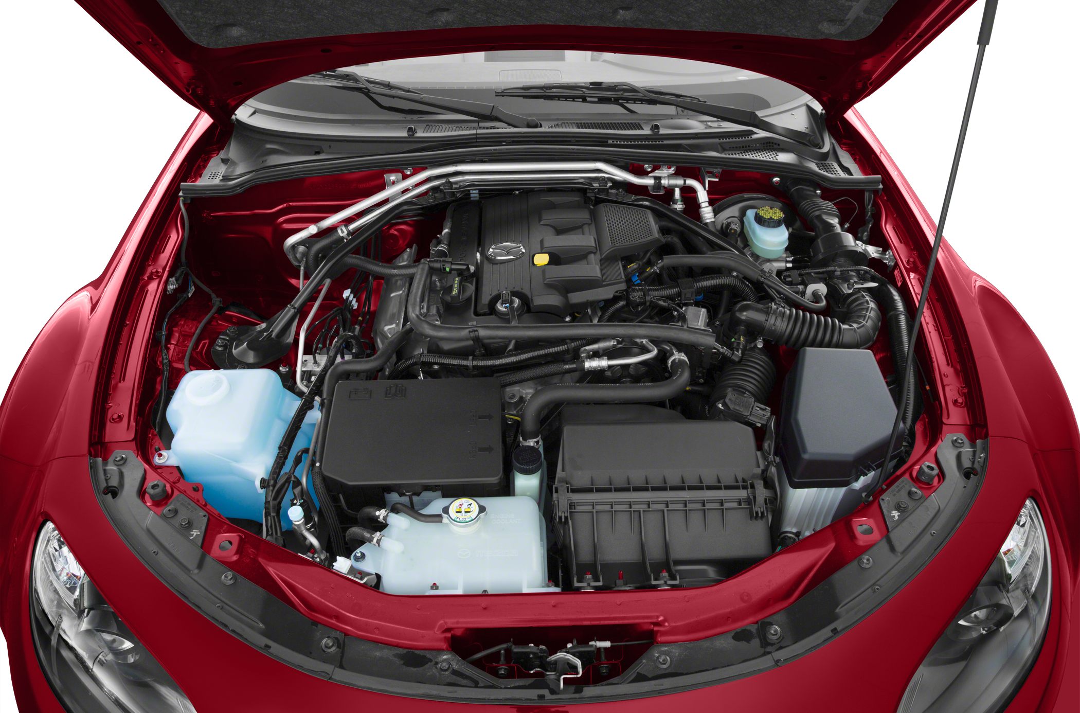 Open engine bay showing Mazda MX-5 IV (RF) engine components