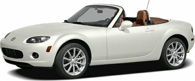 White convertible roadster with compact sporty design