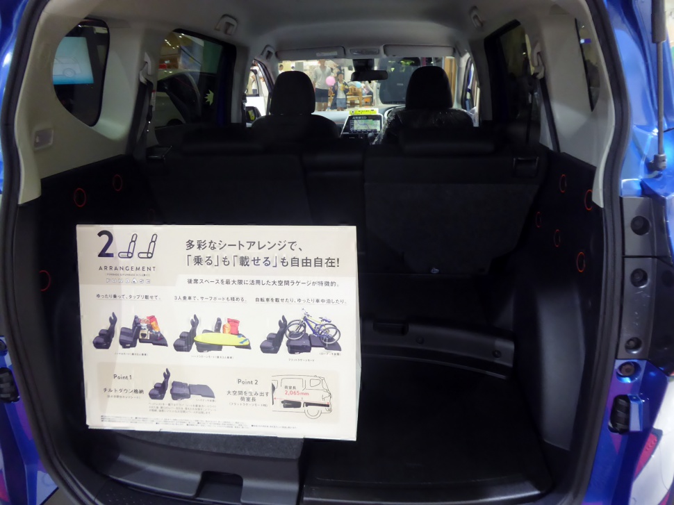 Spacious rear cargo area with foldable second-row seats