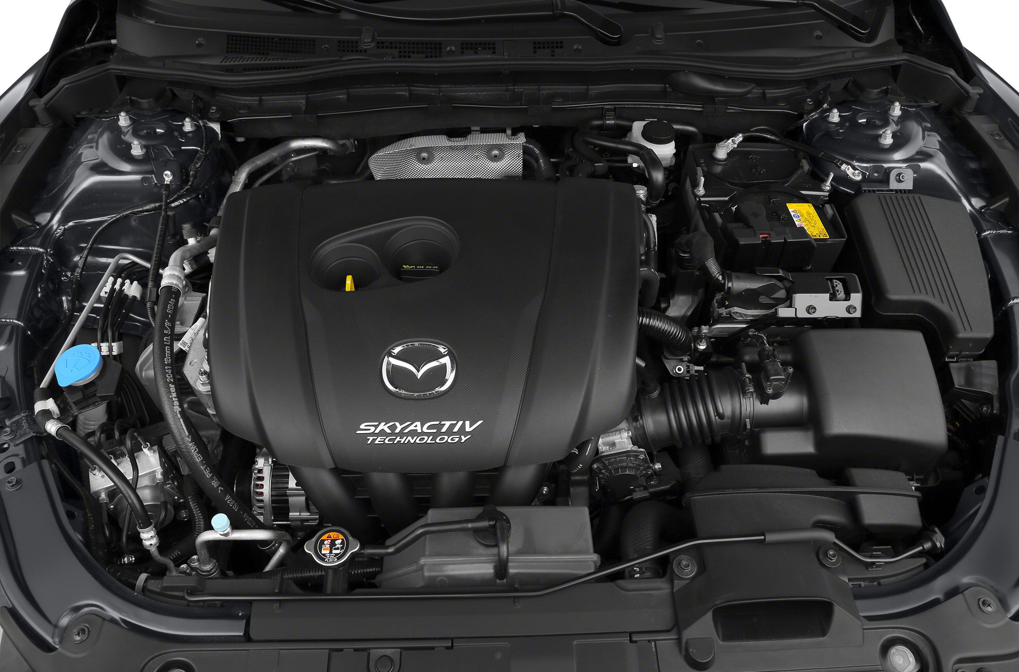 Skyactiv engine with detailed engine bay components