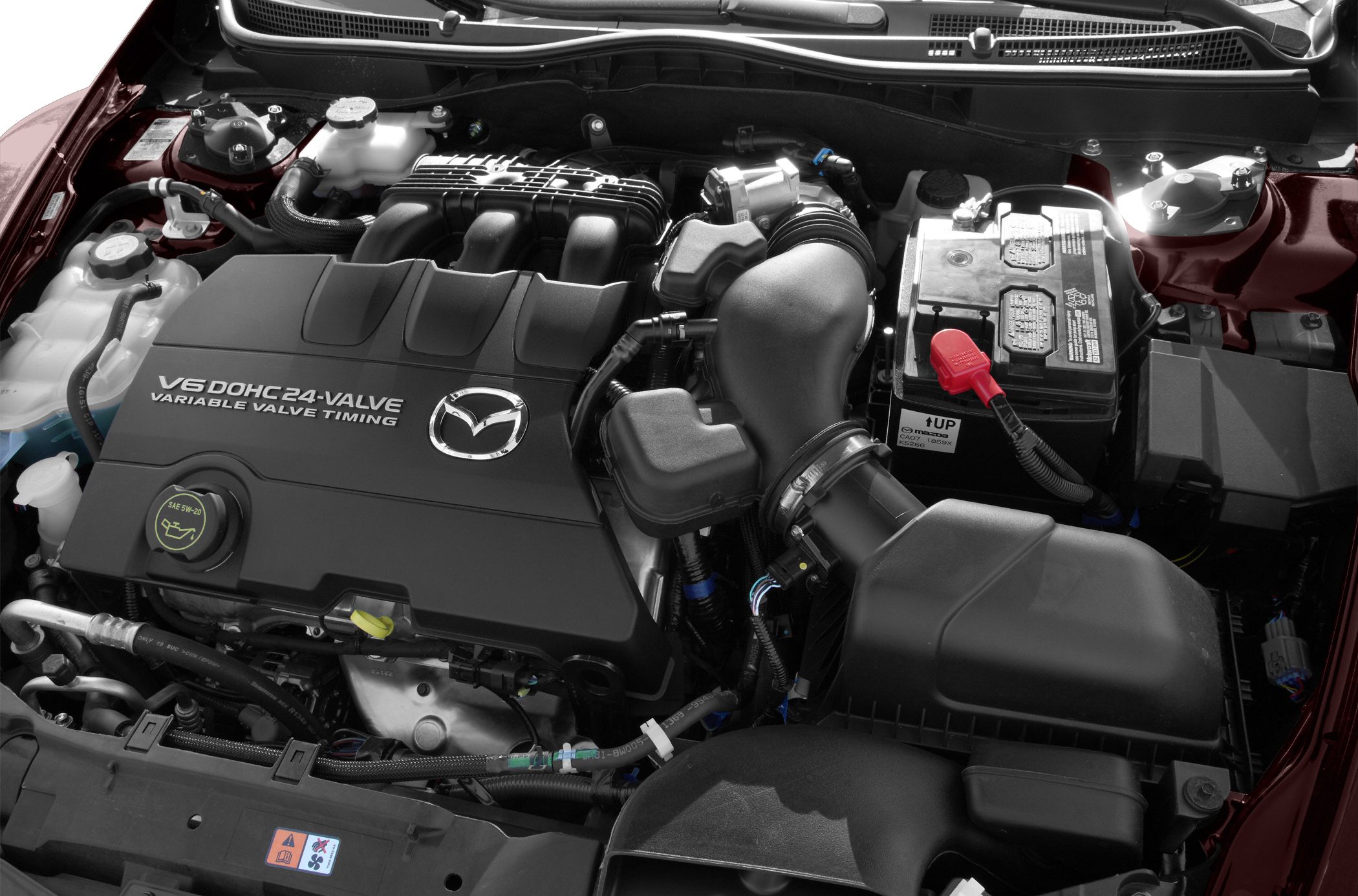 V6 DOHC 24-valve engine with variable valve timing
