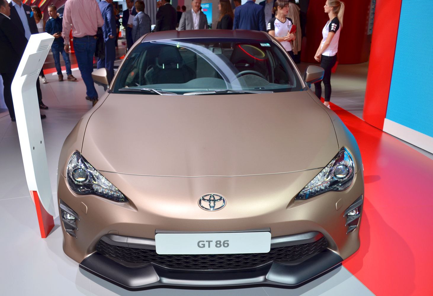 Front view with LED headlights and matte finish paint.
