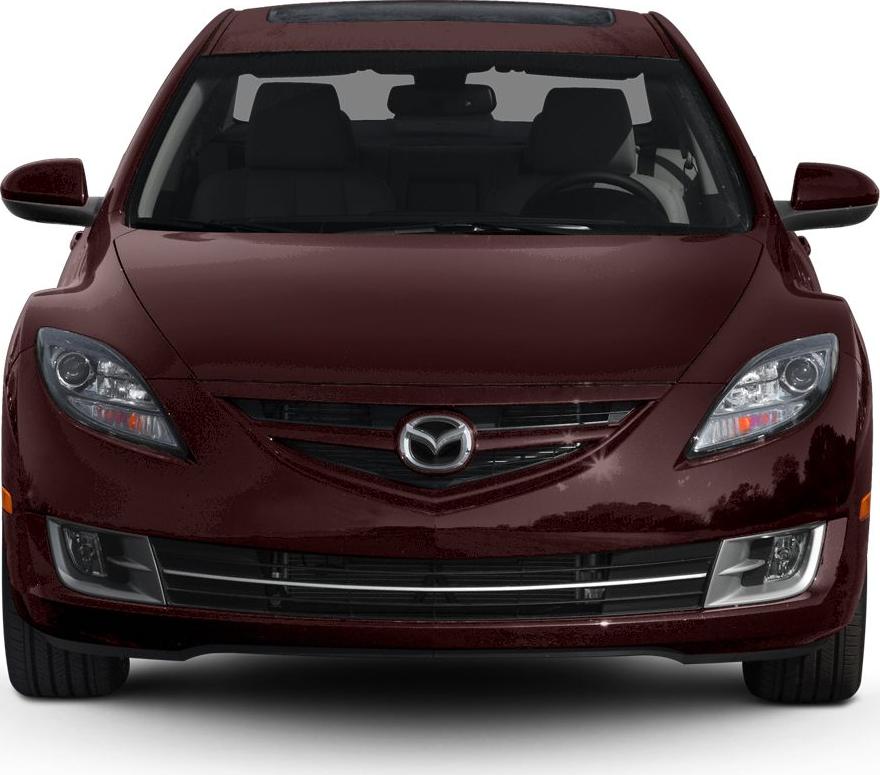 Front view showing headlights, grille, and hood design of a mid-size sedan