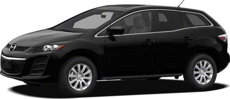 Black mid-size SUV side profile with four doors and alloy wheels