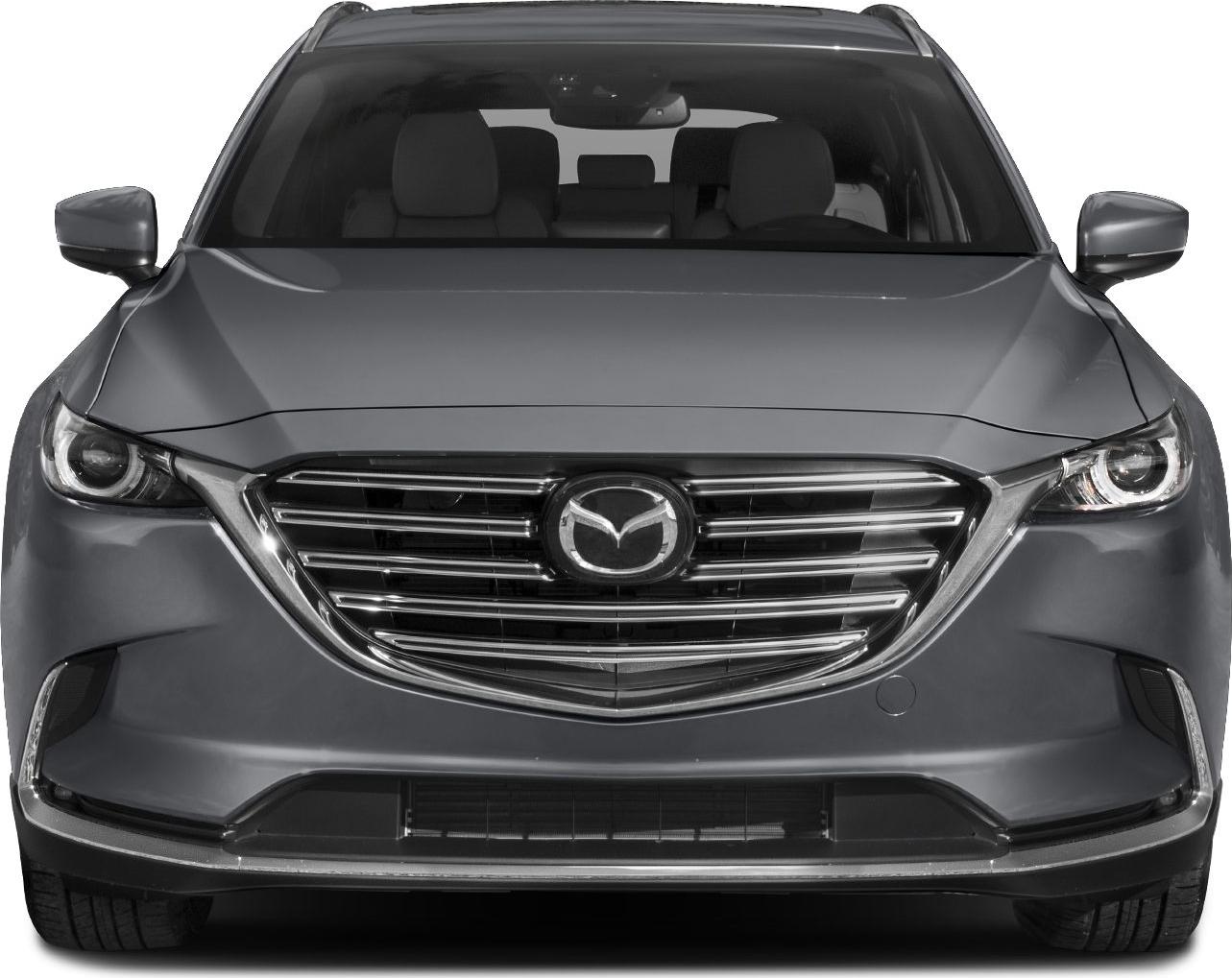 Front view with prominent grille and LED headlights