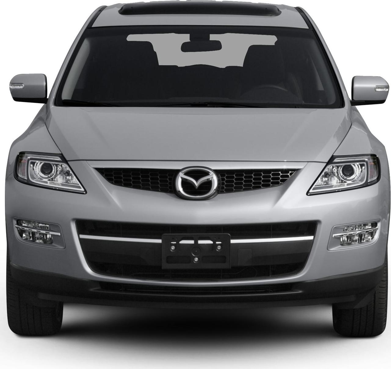 Front view with hexagonal grille and modern headlights
