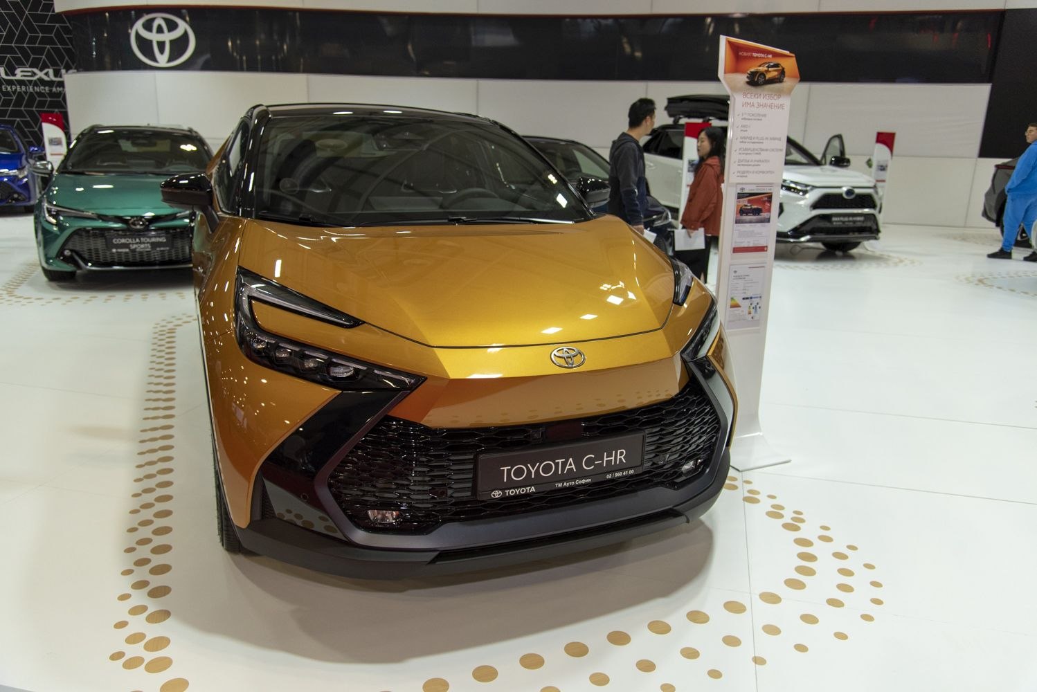 Bold front design with sharp LED headlights and large grille