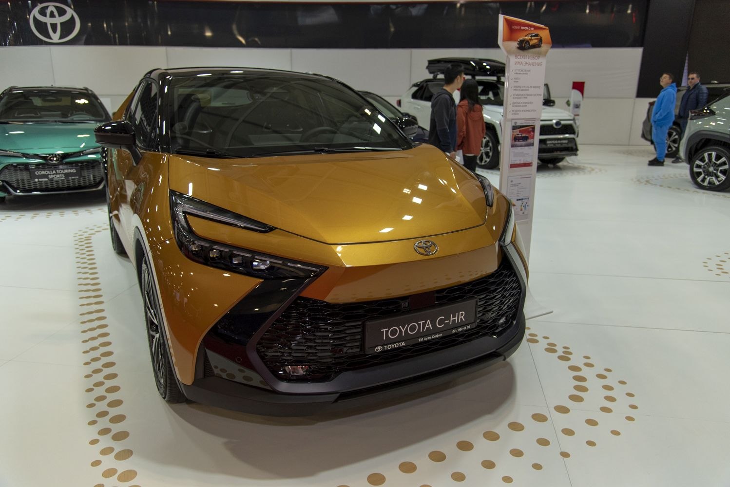 Bold front grille and sleek LED headlights in modern design