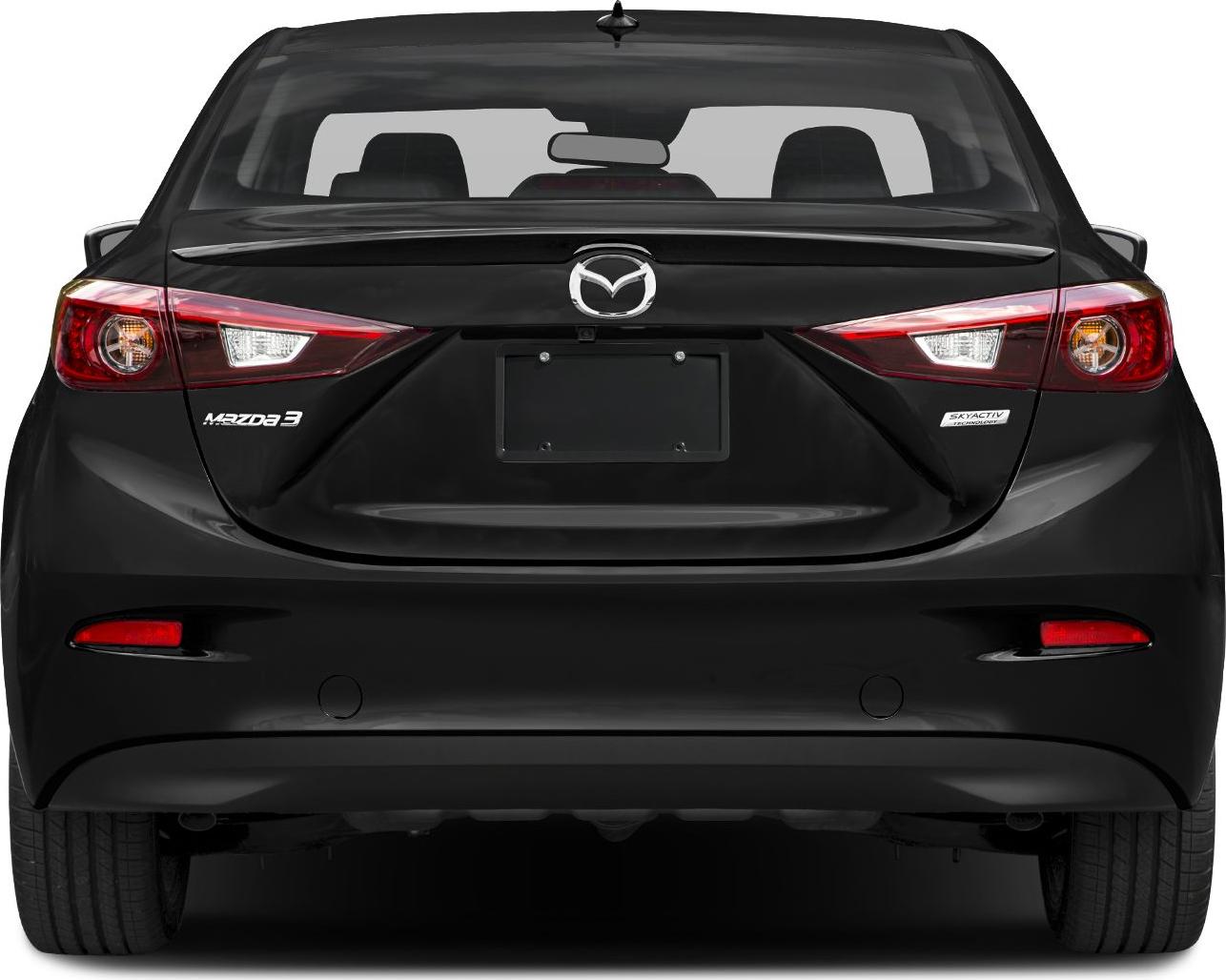 Rear view with distinct taillights and sleek trunk design