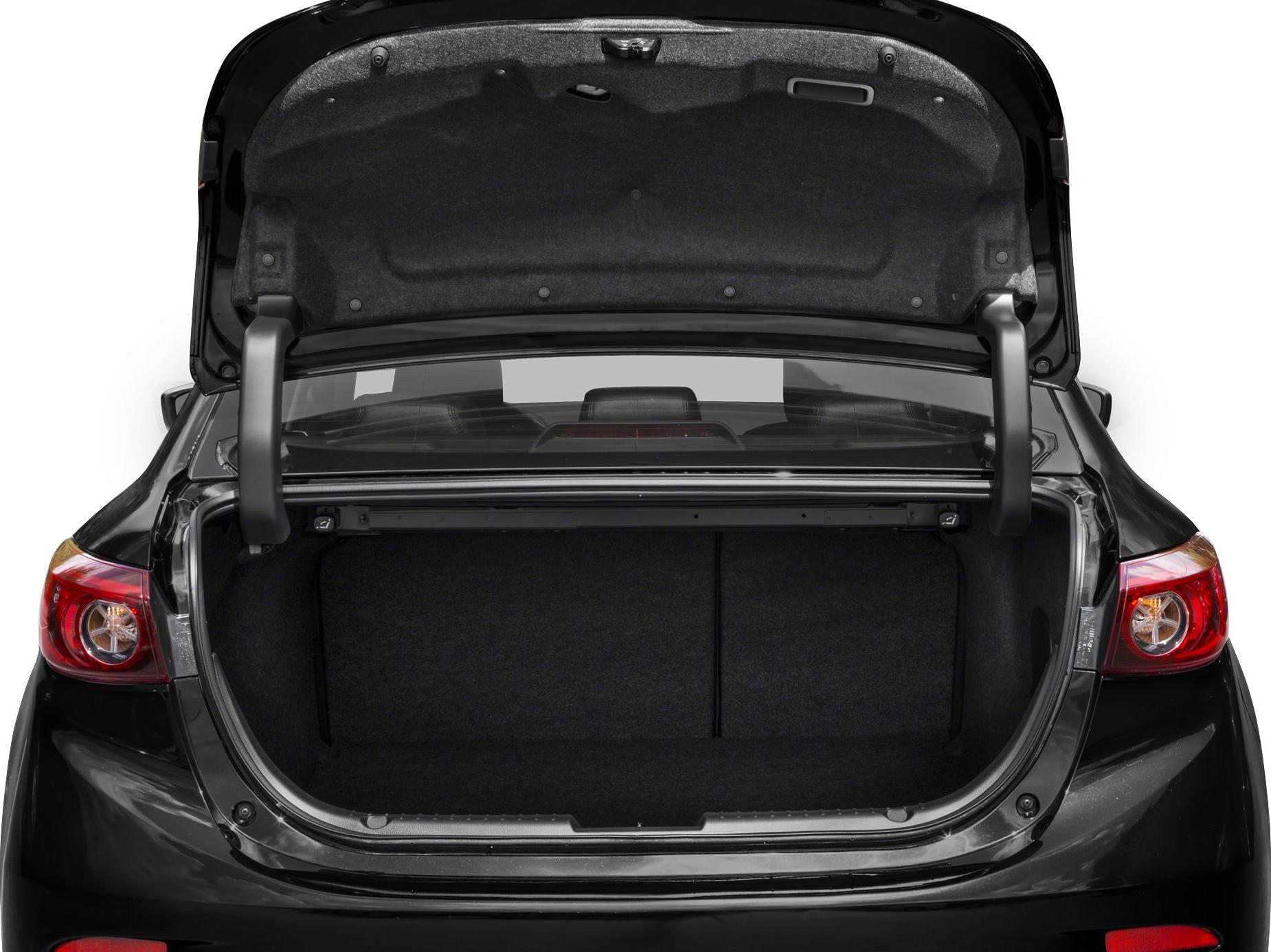 Open trunk view with spacious and clean interior lining