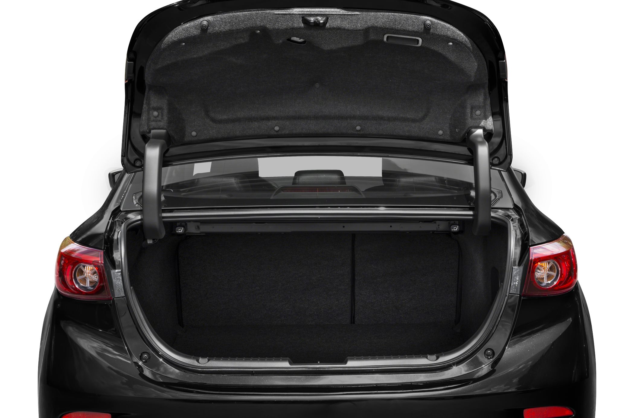 Open spacious trunk interior with clean cargo space