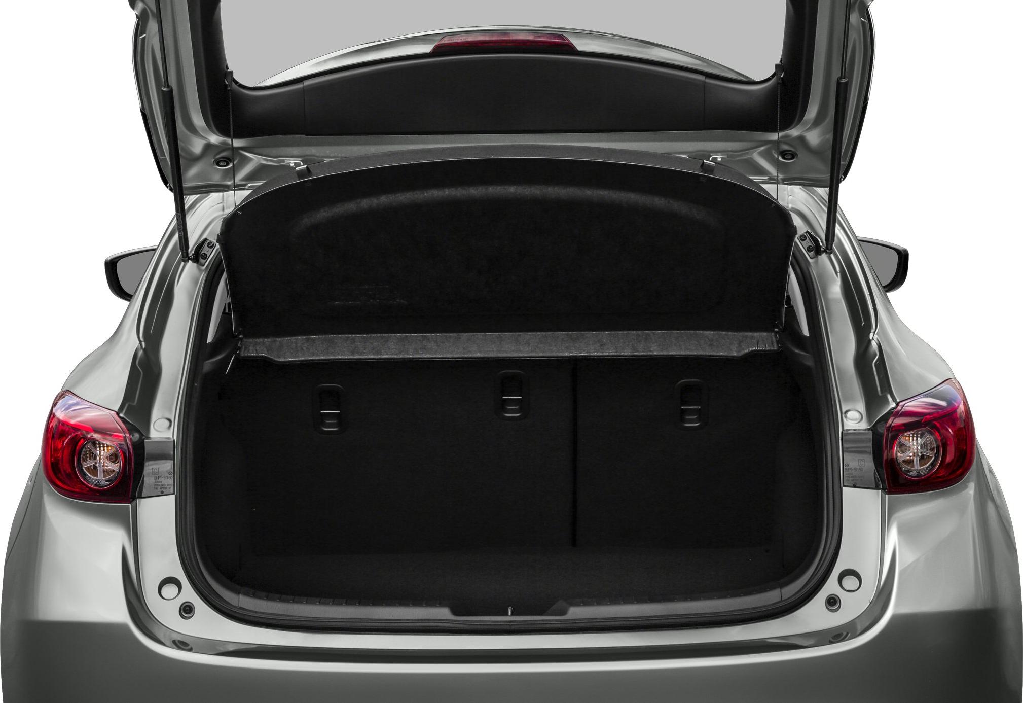 Spacious open trunk with rear hatch and taillights