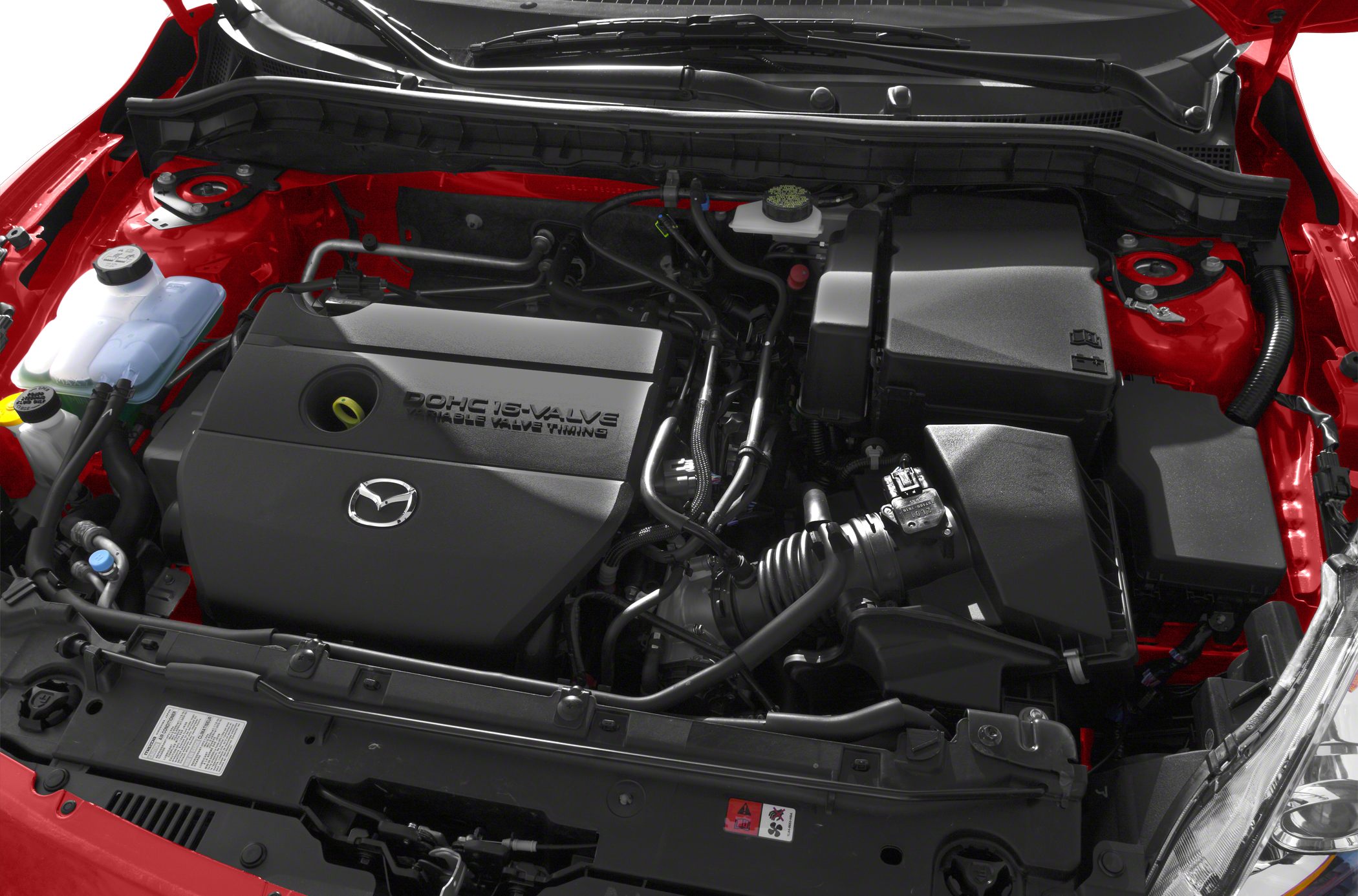 Engine bay with DOHC 16-valve and variable valve timing technology