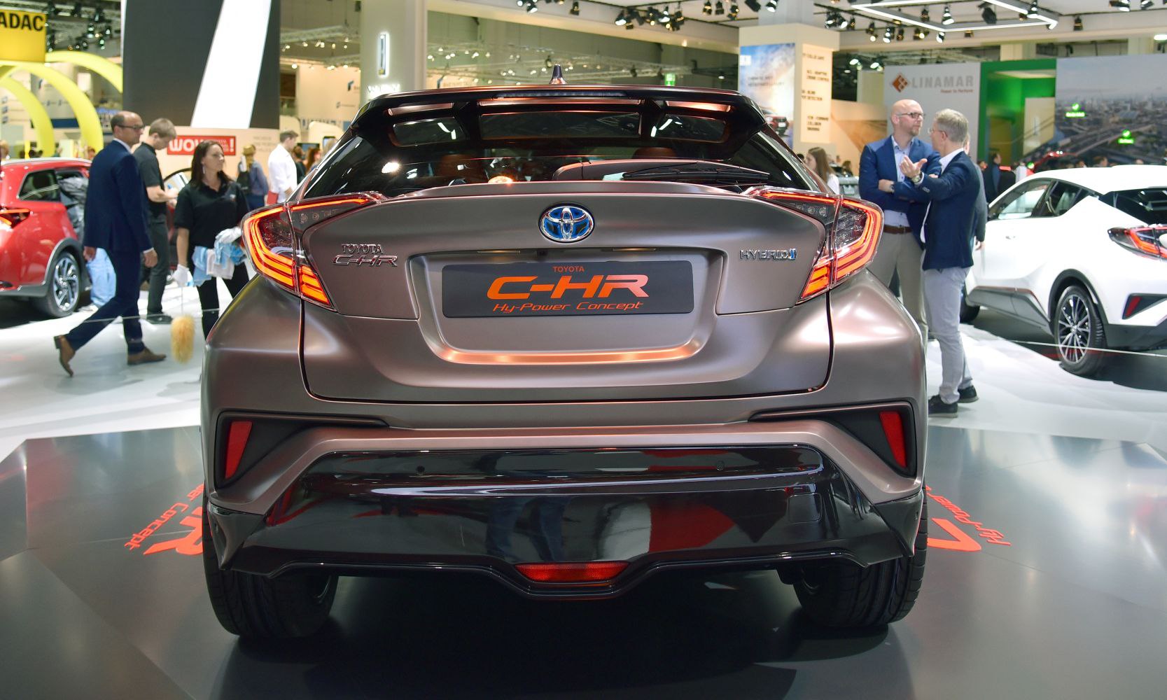 Rear view with LED tail lights and hybrid badge