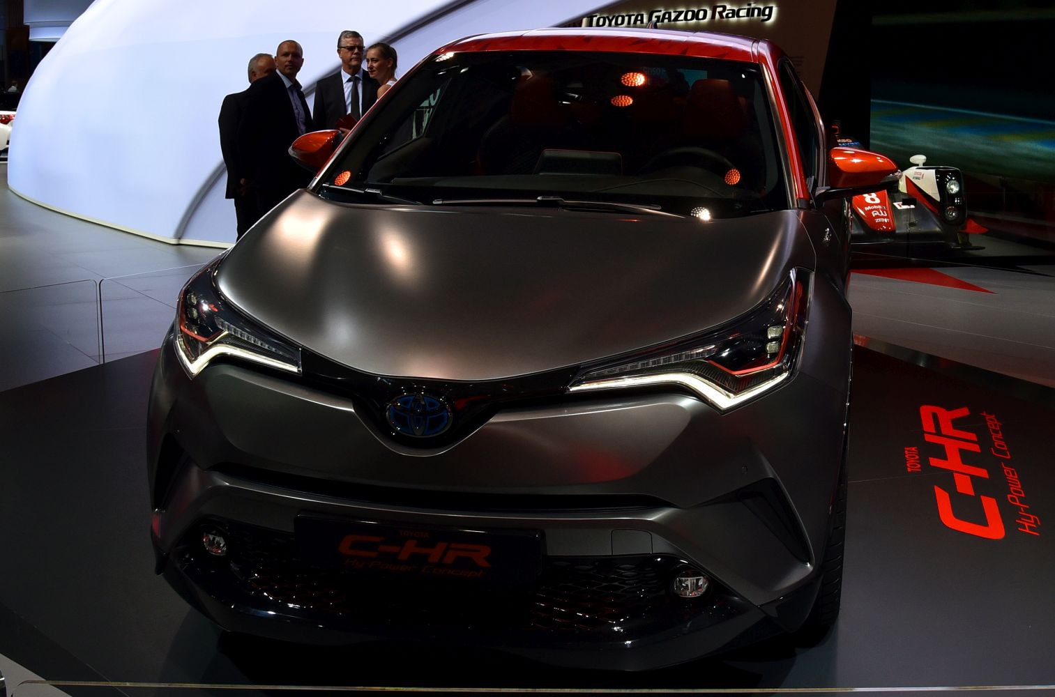 Front view with LED headlights and sporty aggressive fascia