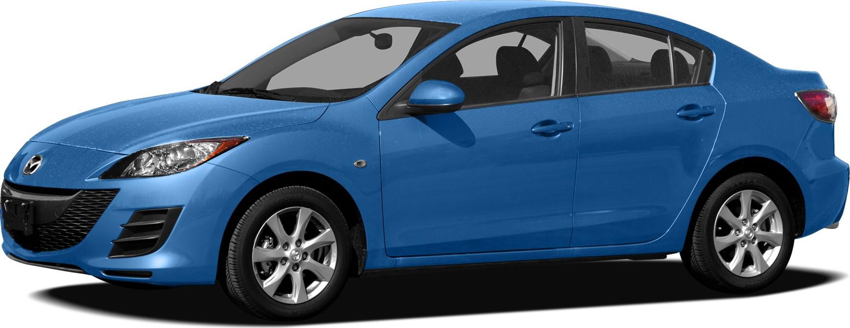 Blue mid-size sedan front side view with alloy wheels
