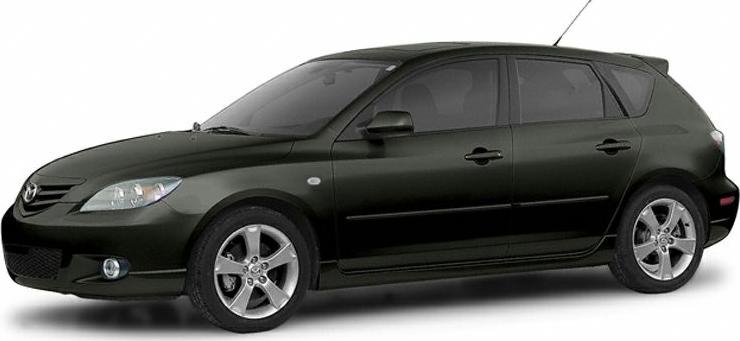 3/4 front-left view, Black Mica