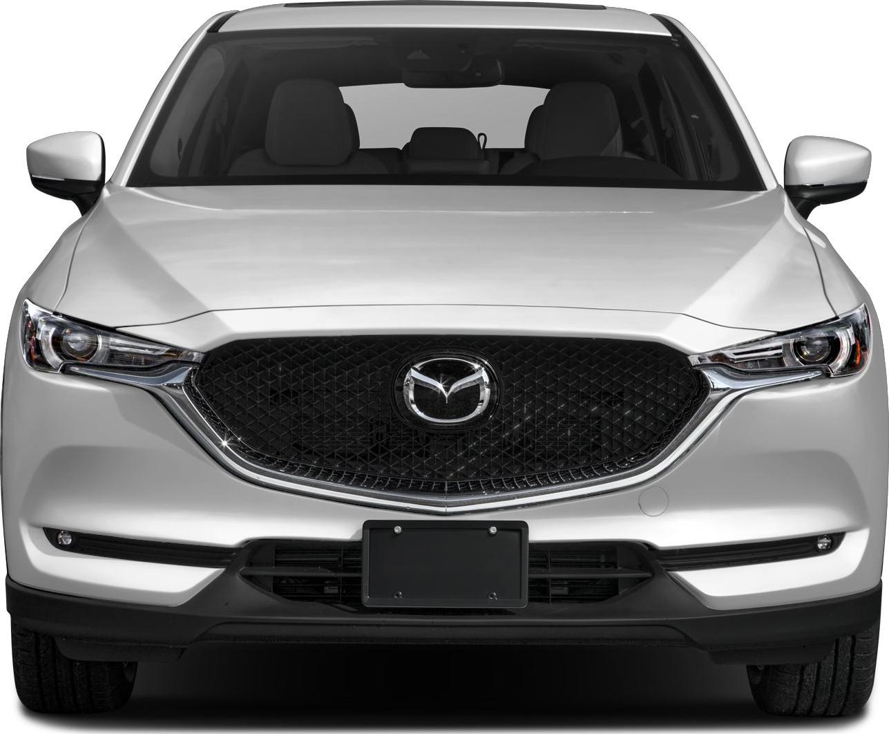 Close-up of aggressive grille and sleek headlights