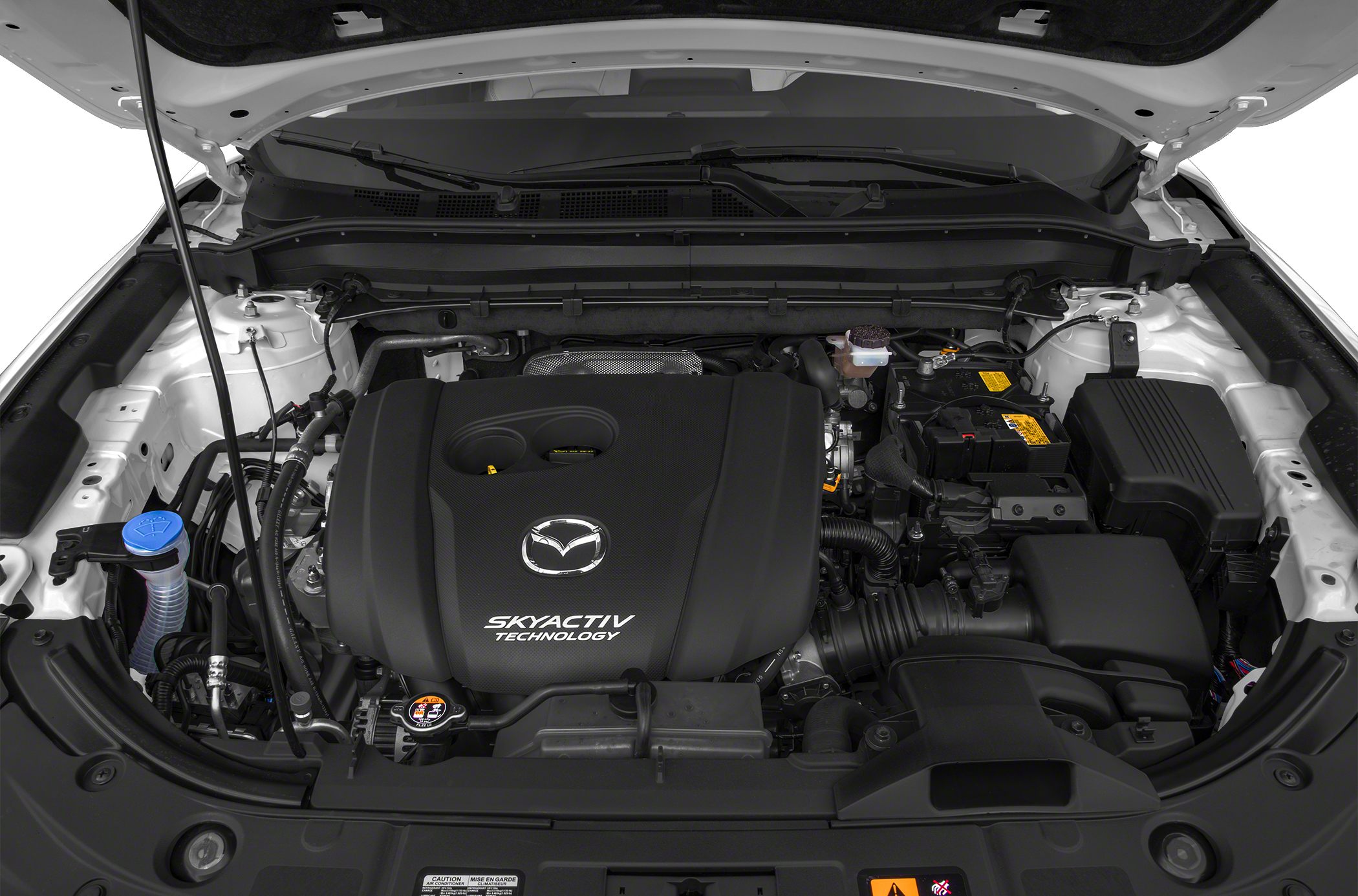 Engine bay with Skyactiv Technology engine cover