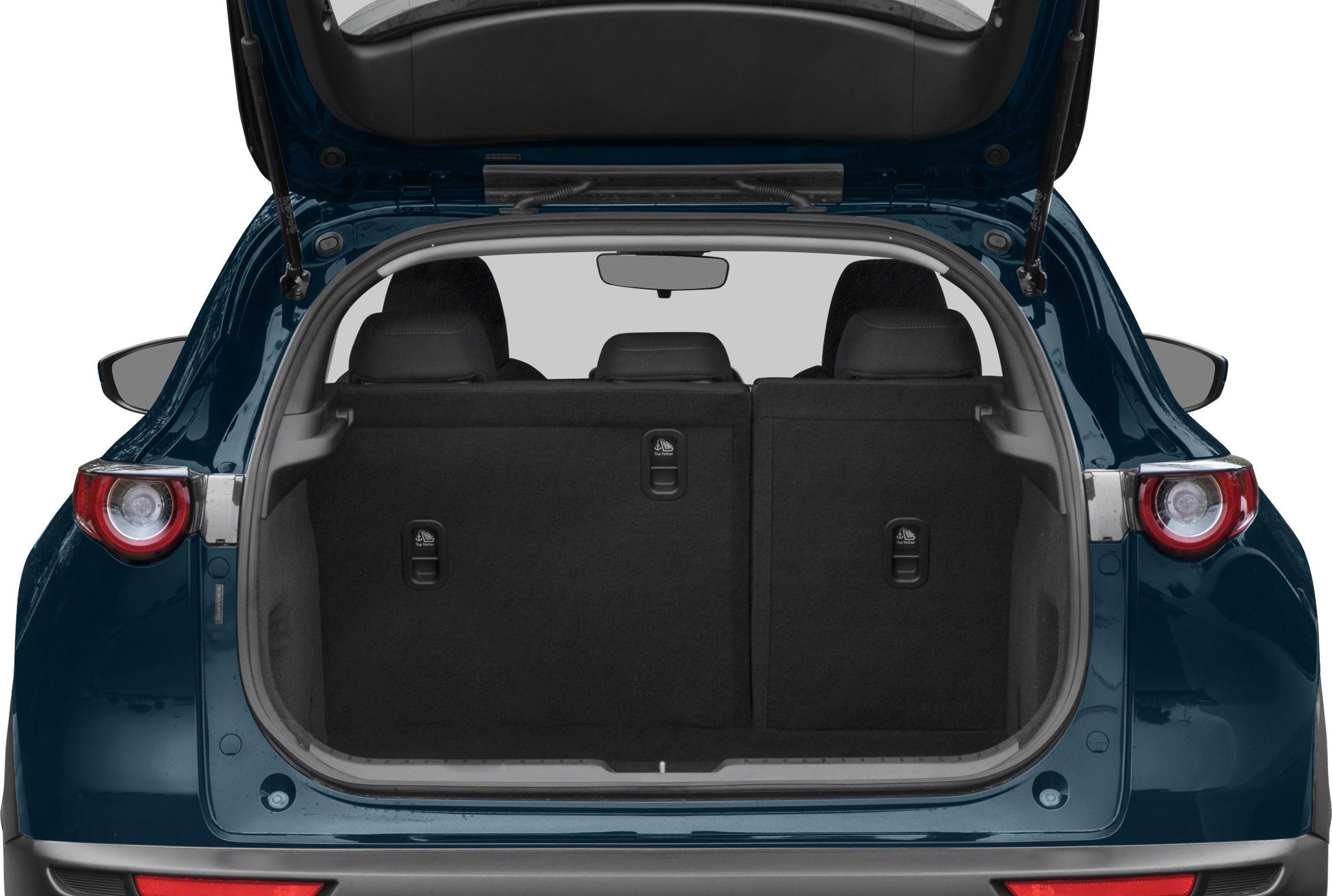 Spacious rear cargo area with split-folding rear seats