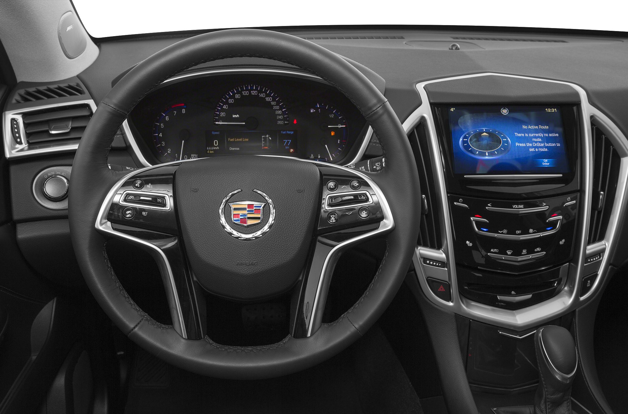 Steering wheel with controls and digital dashboard display