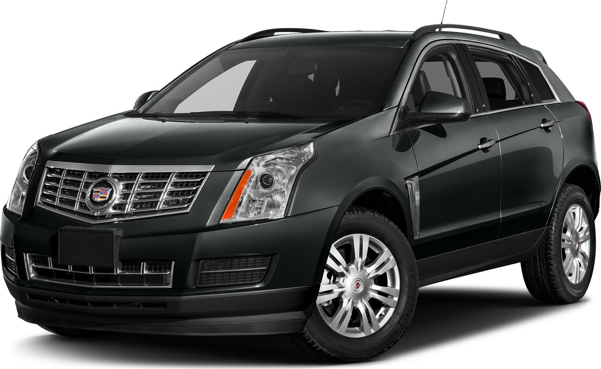 SUV front three-quarter view with chrome grille and alloy wheels