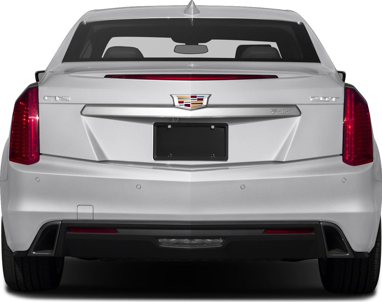 Vertical tail lights and sharp trunk design of a luxury sedan rear