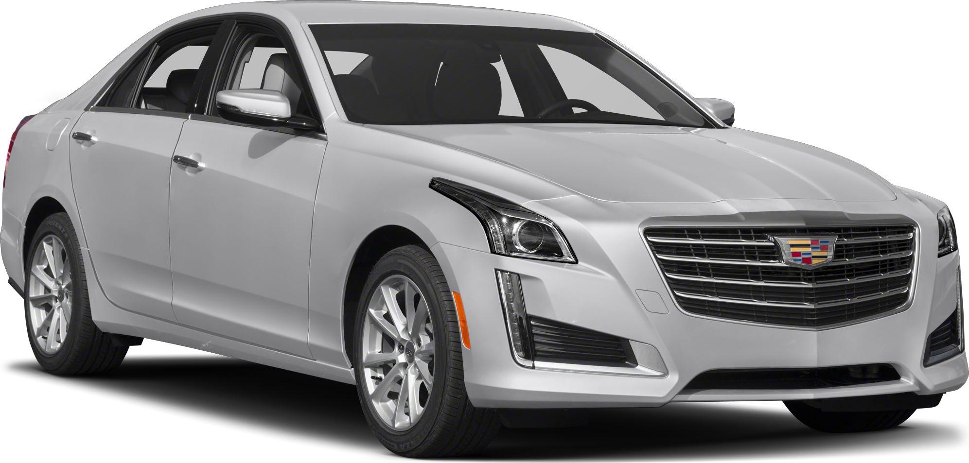 Front view of a luxury sedan with LED headlights and horizontal grille