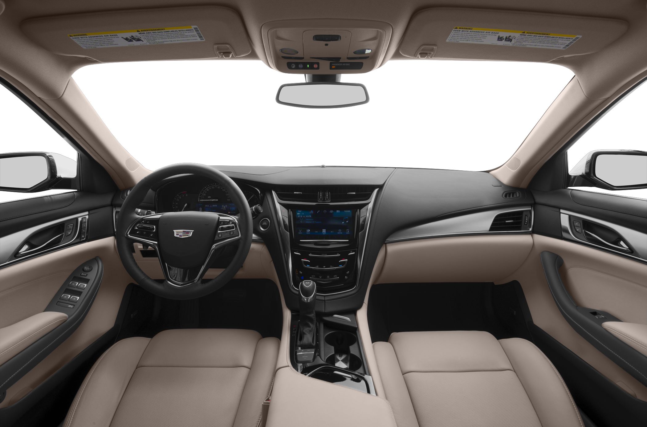 Interior view showcasing dashboard, steering wheel, center console
