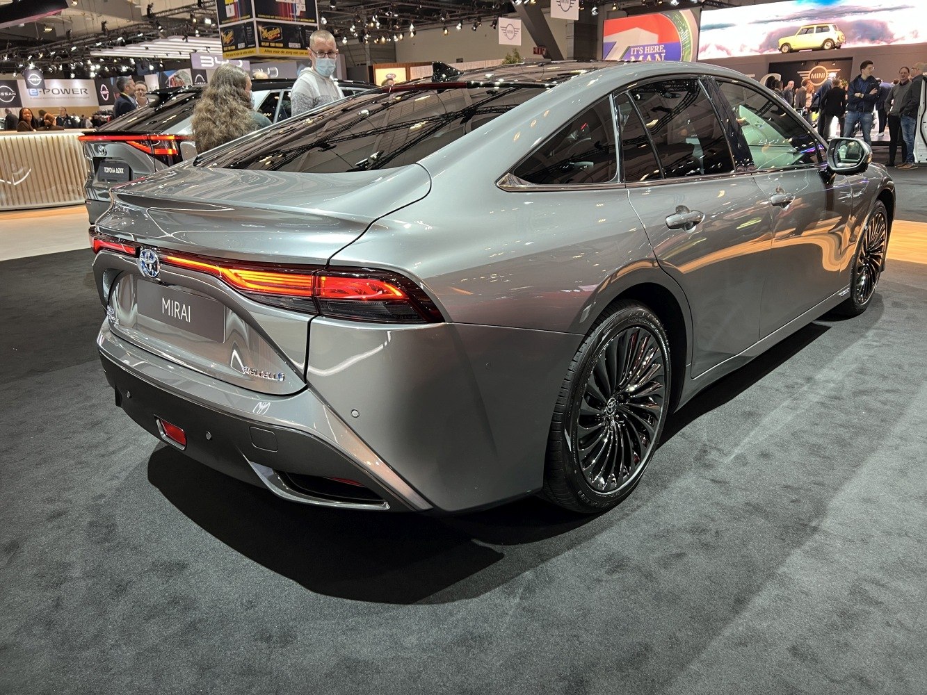 Sleek rear design and modern integrated taillights with sporty alloy wheels