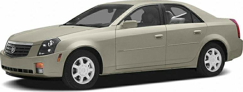 Front and side view of mid-2000s luxury sedan