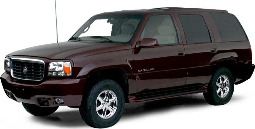 Robust SUV with chrome wheels and classic late 1990s design