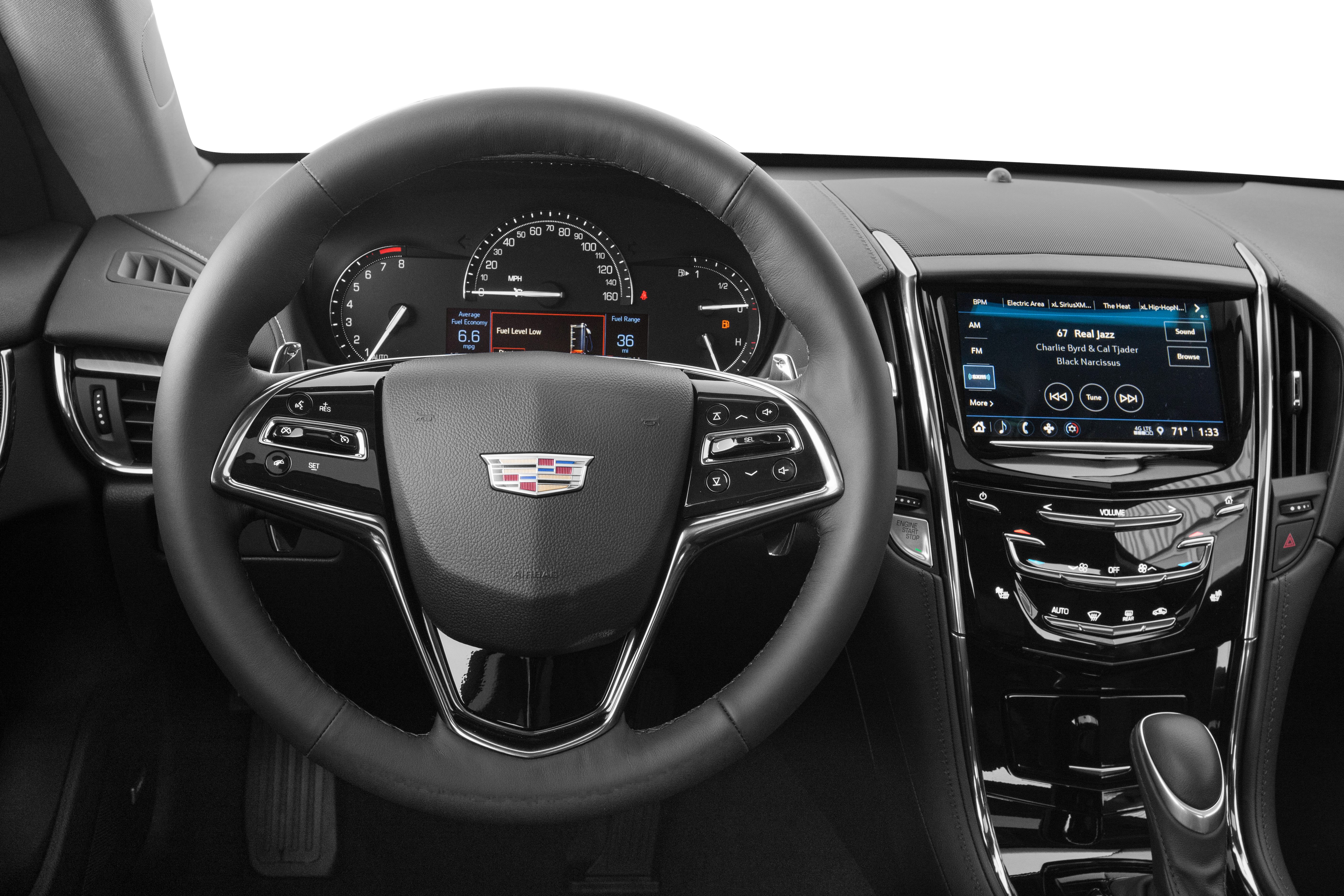 Steering wheel with controls and digital dashboard display