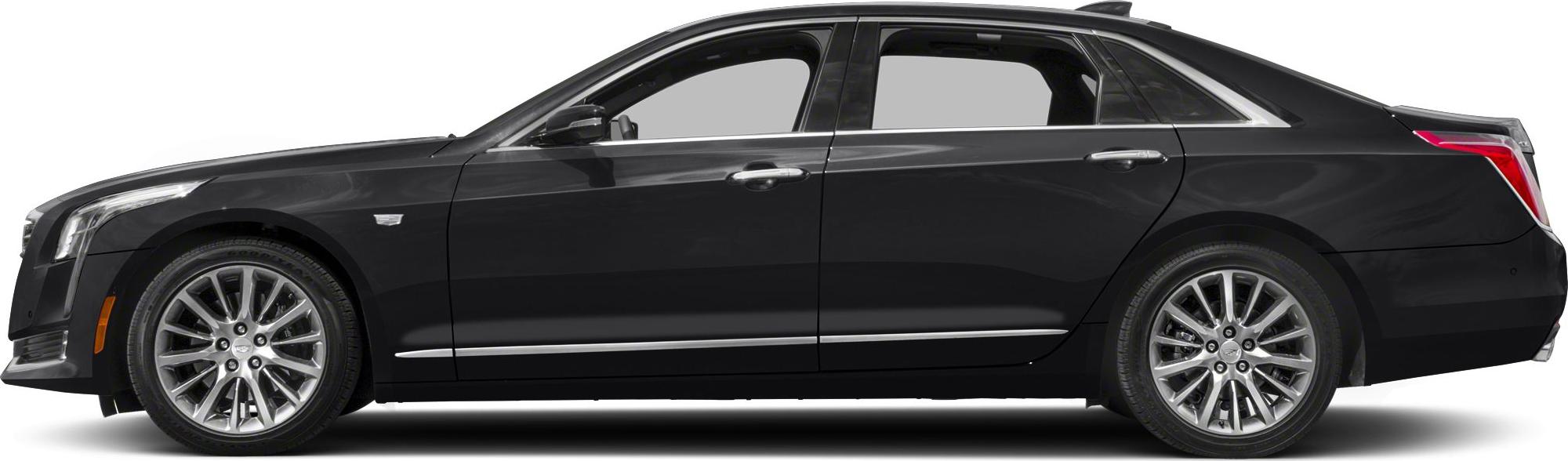 Luxury sedan side profile with alloy wheels and chrome trim