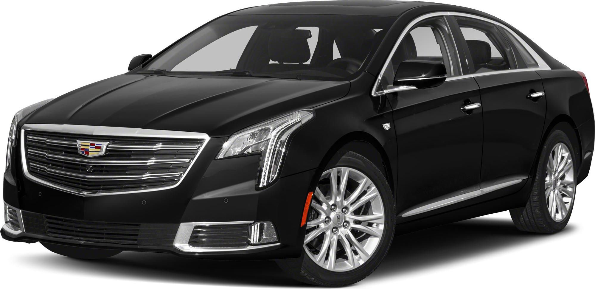 Luxury sedan with LED headlights and chrome grille