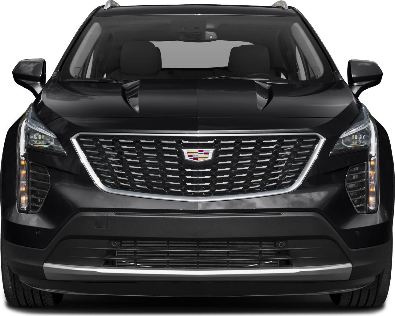 Front view featuring bold grille and vertical LED headlights
