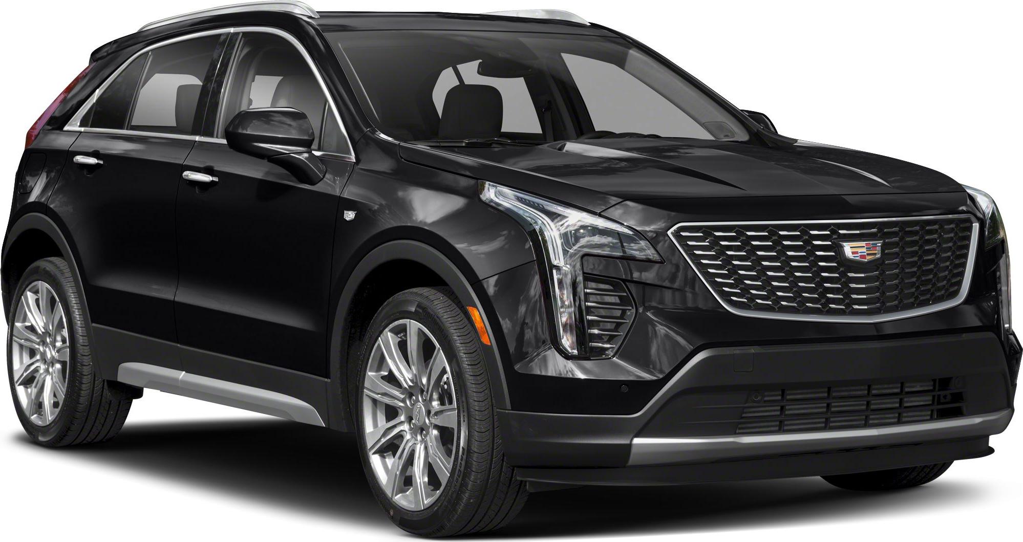 Black luxury SUV front-side view with large grille and LED headlights