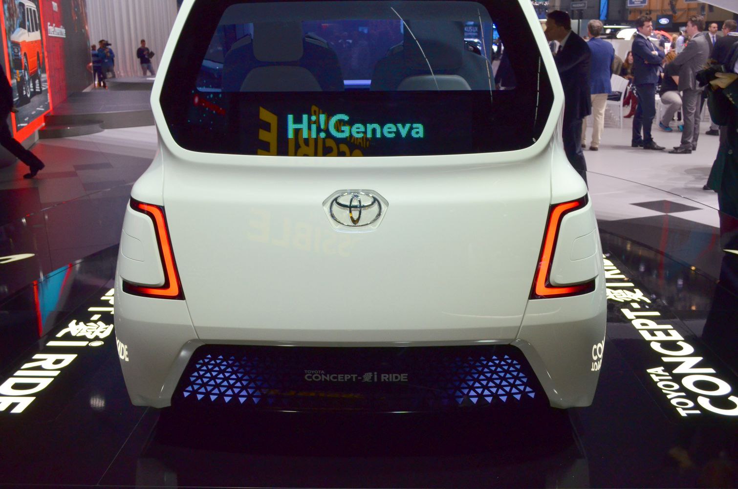 Distinctive LED tail lights and illuminated rear panel design
