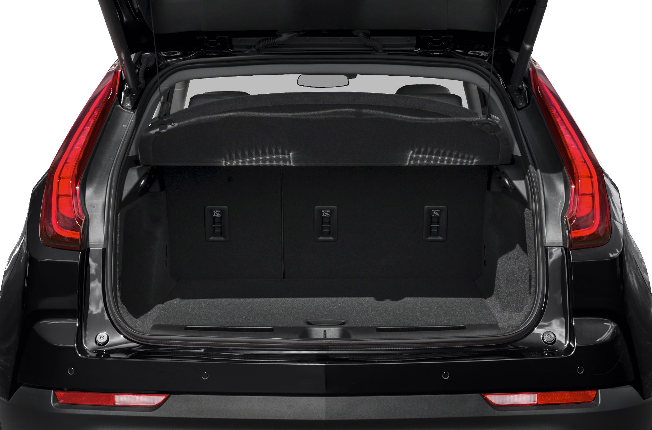 Open rear cargo space and rear lights