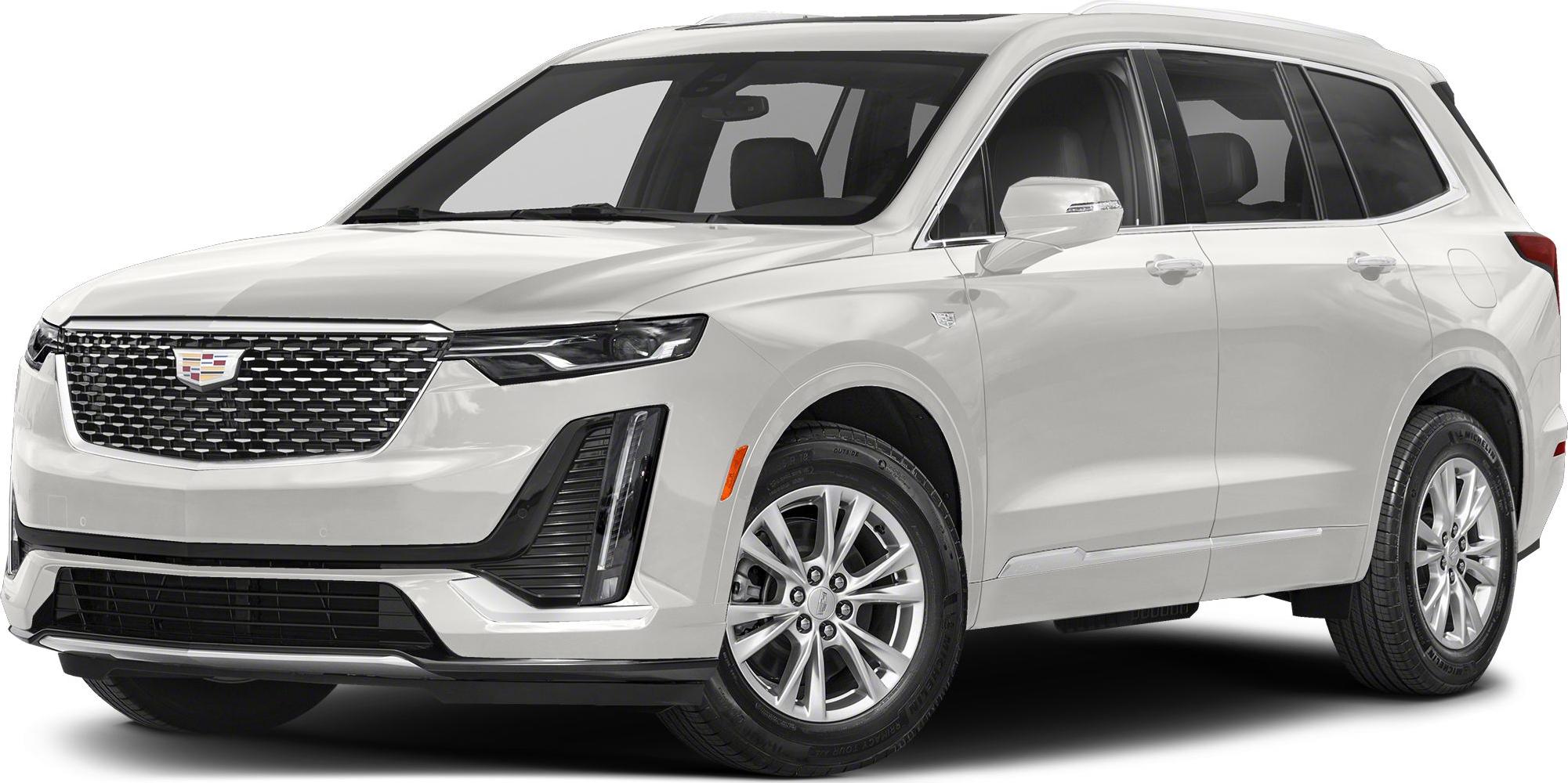 White SUV with distinctive front grille and LED headlights
