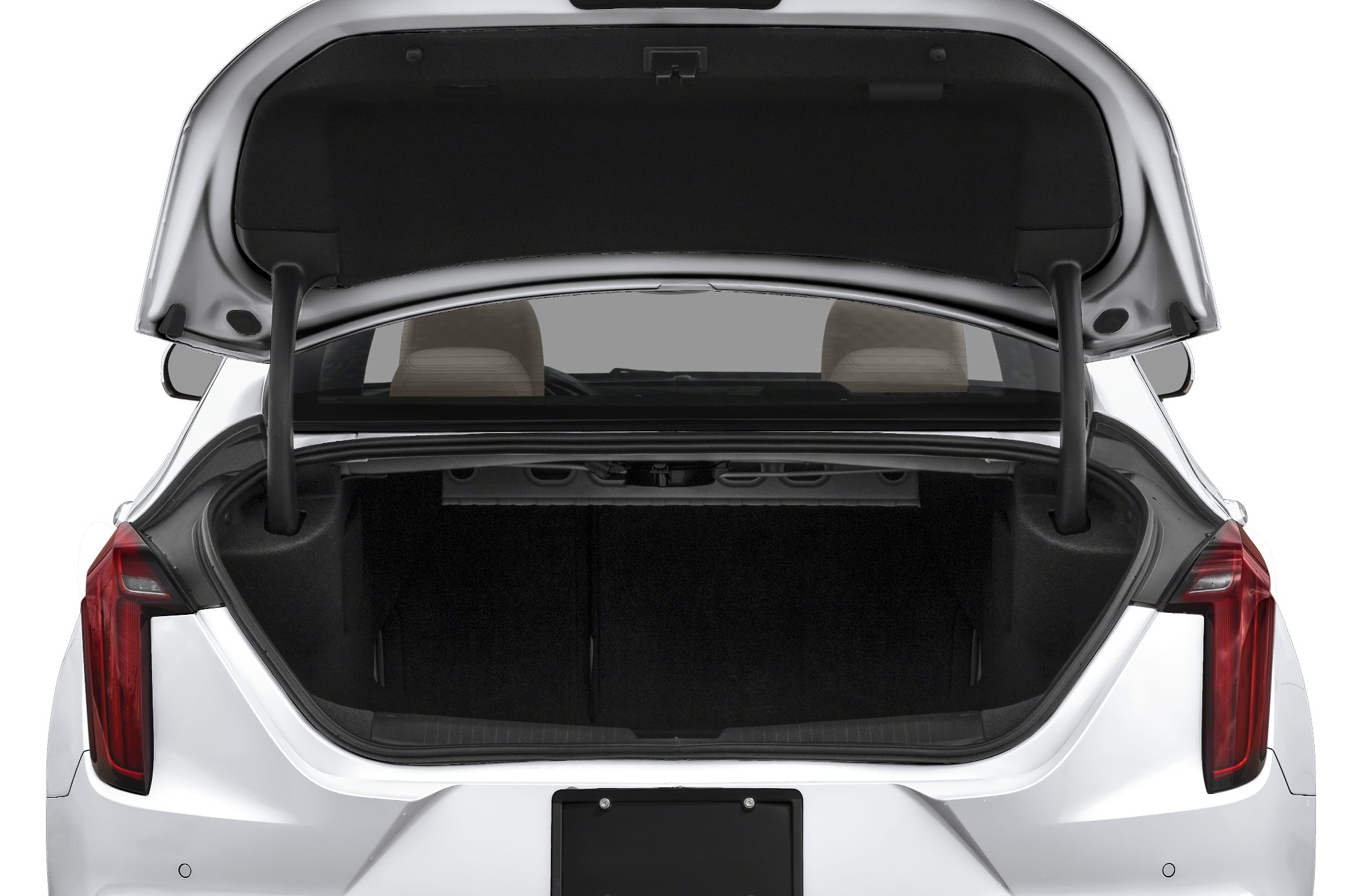 Open trunk view with spacious rear cargo area